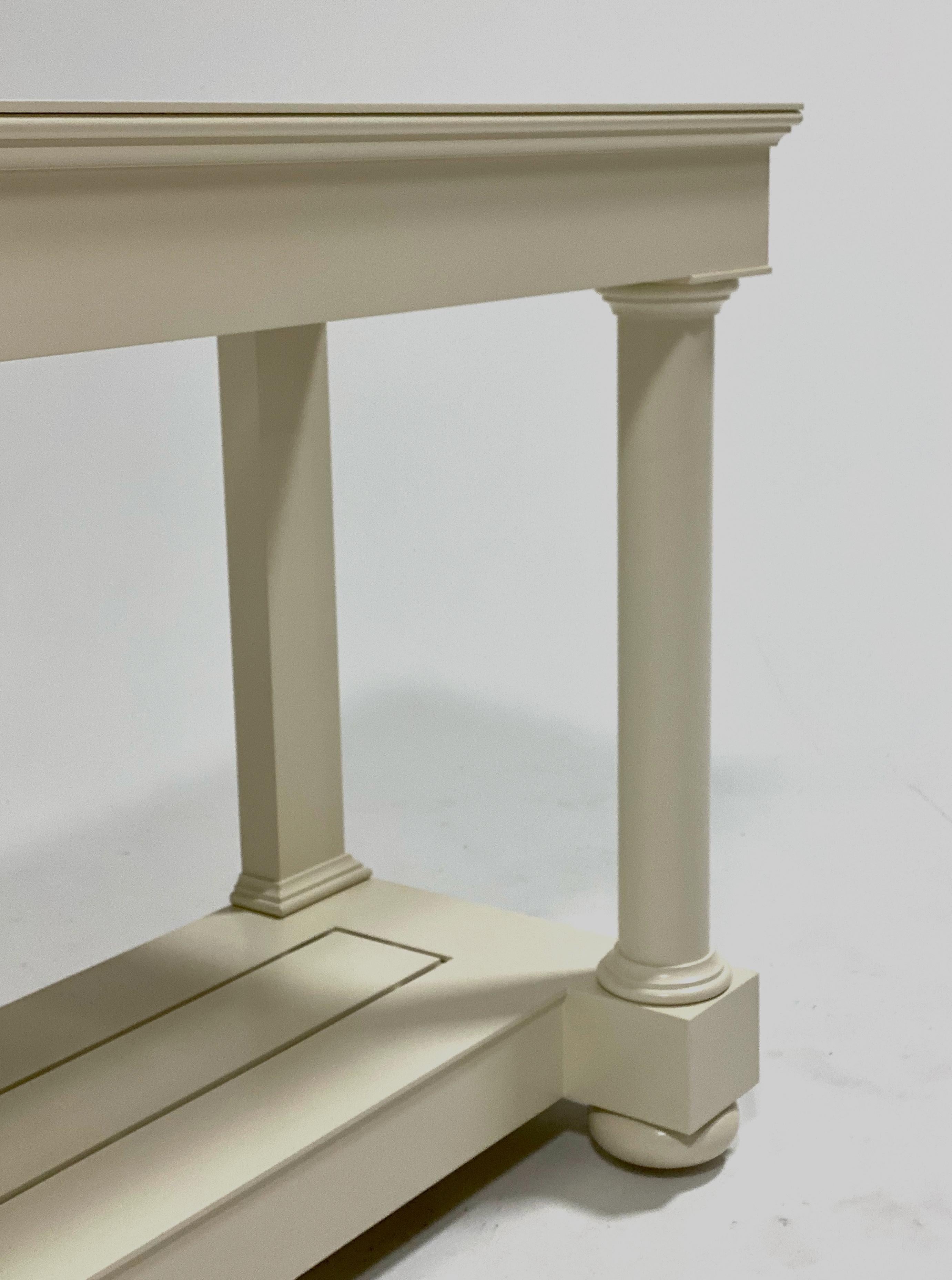 Contemporary Spotswood Pier Table/Console, Outdoor Garden Furniture by McKinnon and Harris