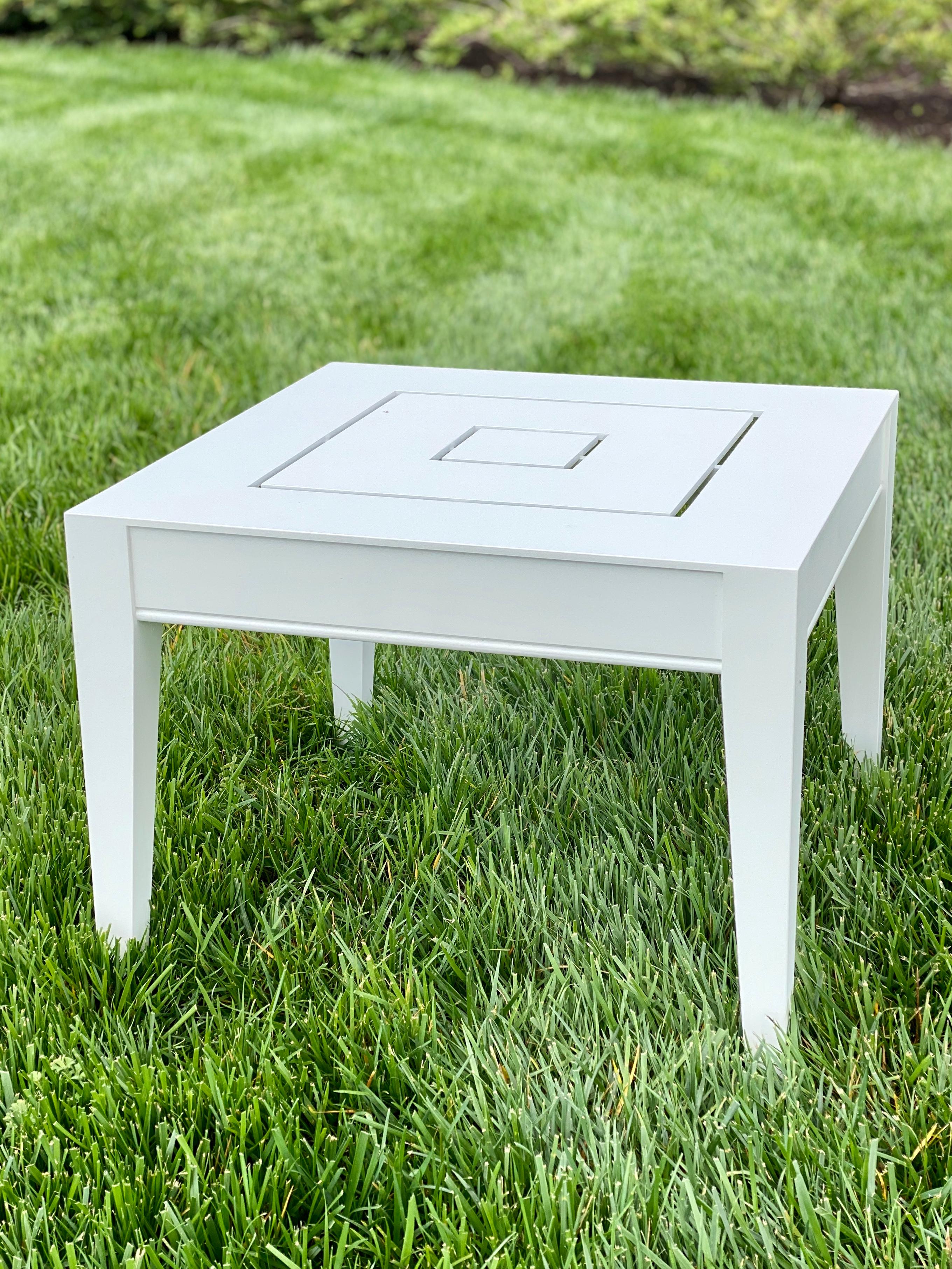 Wyatt Square Side Table, Outdoor Garden Furniture by McKinnon and Harris  2