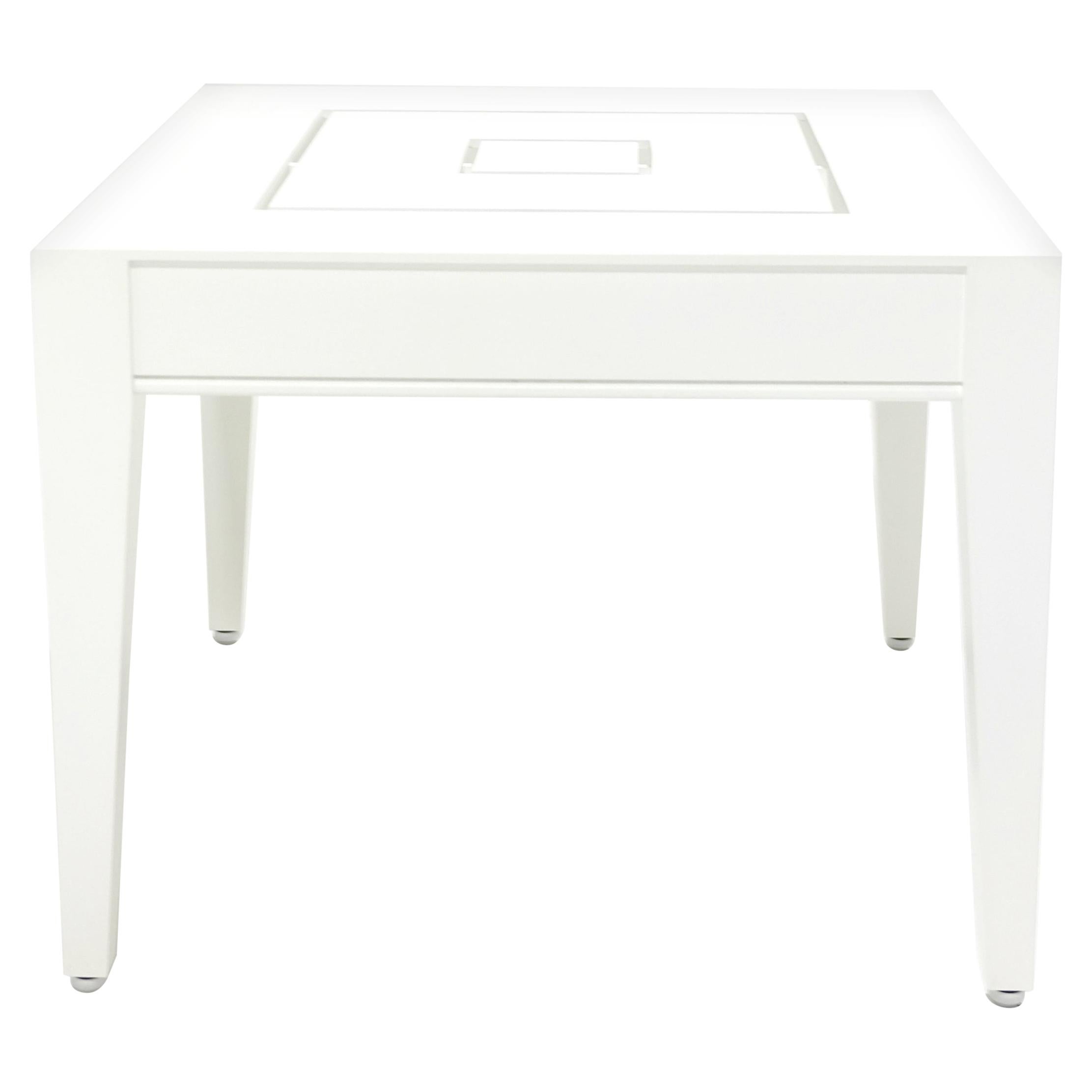 Wyatt Square Side Table, Outdoor Garden Furniture by McKinnon and Harris 