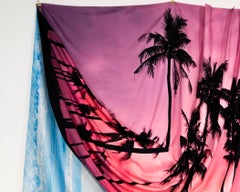 AS FAR AS A SCENE - Folded Tapestry w/ 3 Landscape Photograph Scenes