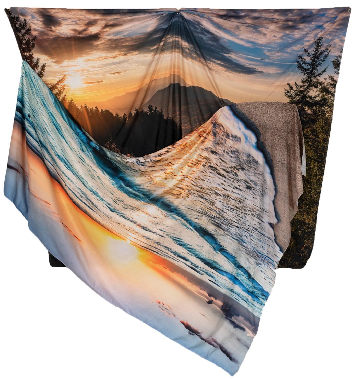 AS FAR AS A VISTA - Folded Tapestry - Dual Landscape Photography