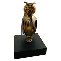 MCM 1971 Raul Zuniga Owl Spoon Fork Sculpture