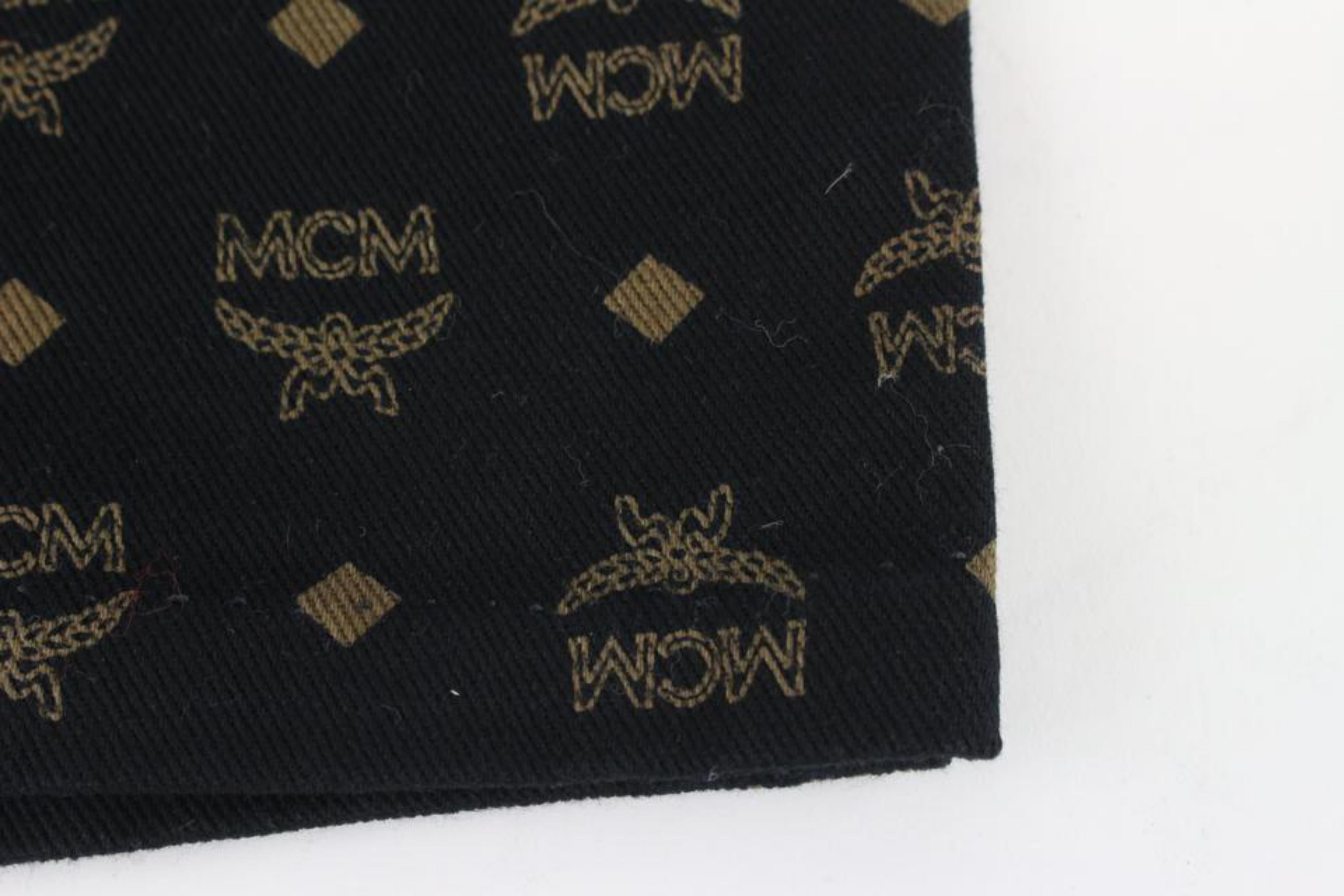 Jeans 28 pouces noirs Monogram Visetos Logo 2MCM1028 en vente 5