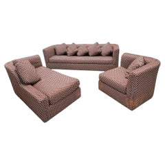 MCM 3 Piece Modular Sectional Sofa By Directional In Original Fabric