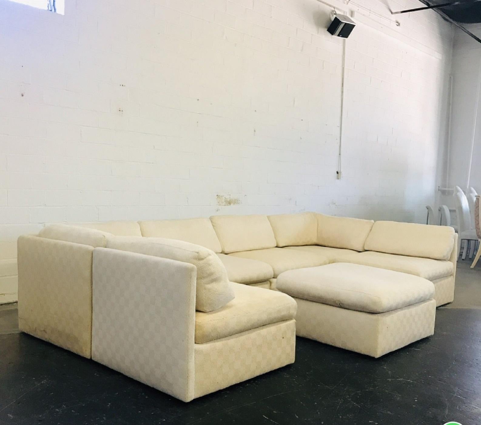 Vintage milo Baughman sectional
Reupholstery recommended.