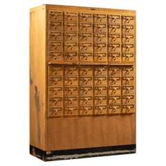 MCM 60-Drawer Maple Card Catalog by Library Bureau