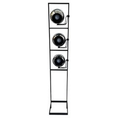 Mcm Adjustable Chrome Eyeball Floor Lamp