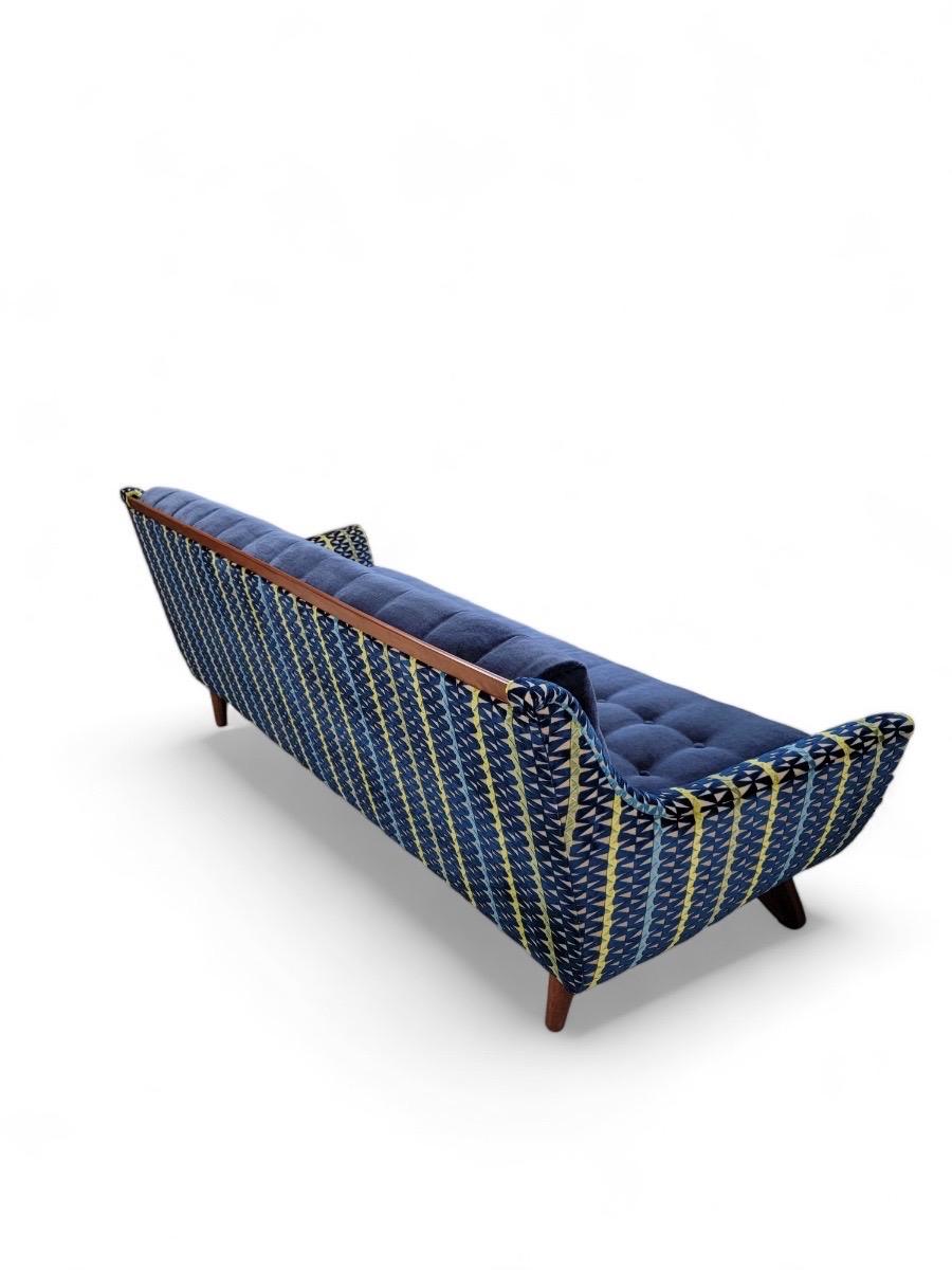 MCM Adrian Pearsall Stil Gondola Sofa & Clubsessel, neu gepolstert im Angebot 6