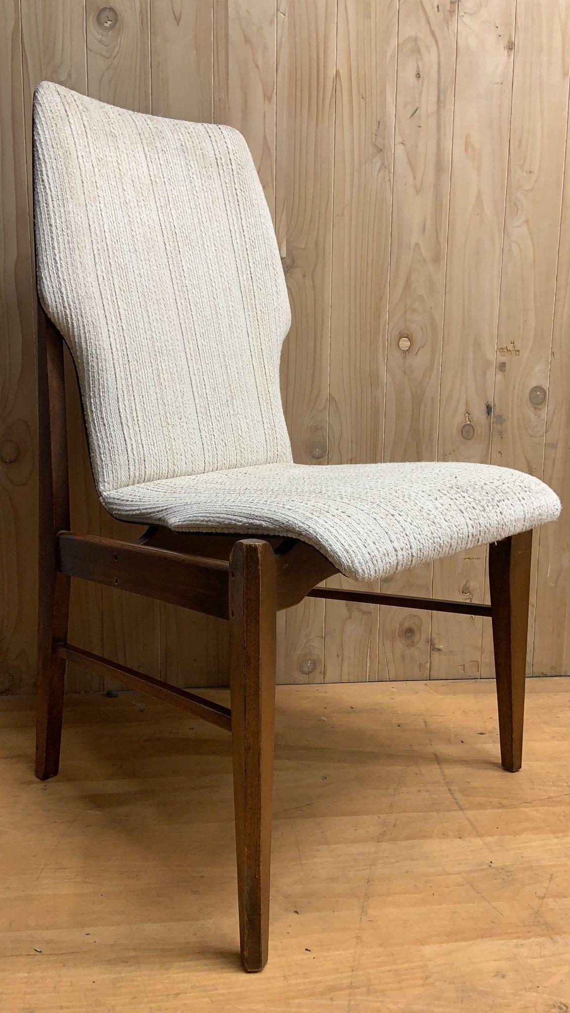 MCM Arne Vodder for Lane Furniture Walnut High Back Dining Chairs - Set of 4 For Sale 2