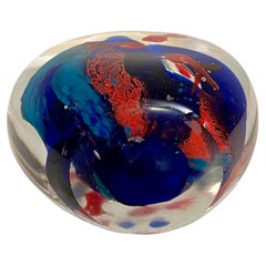 MCM Art Glass Fish Aquarium Sculpture by Murano Glass