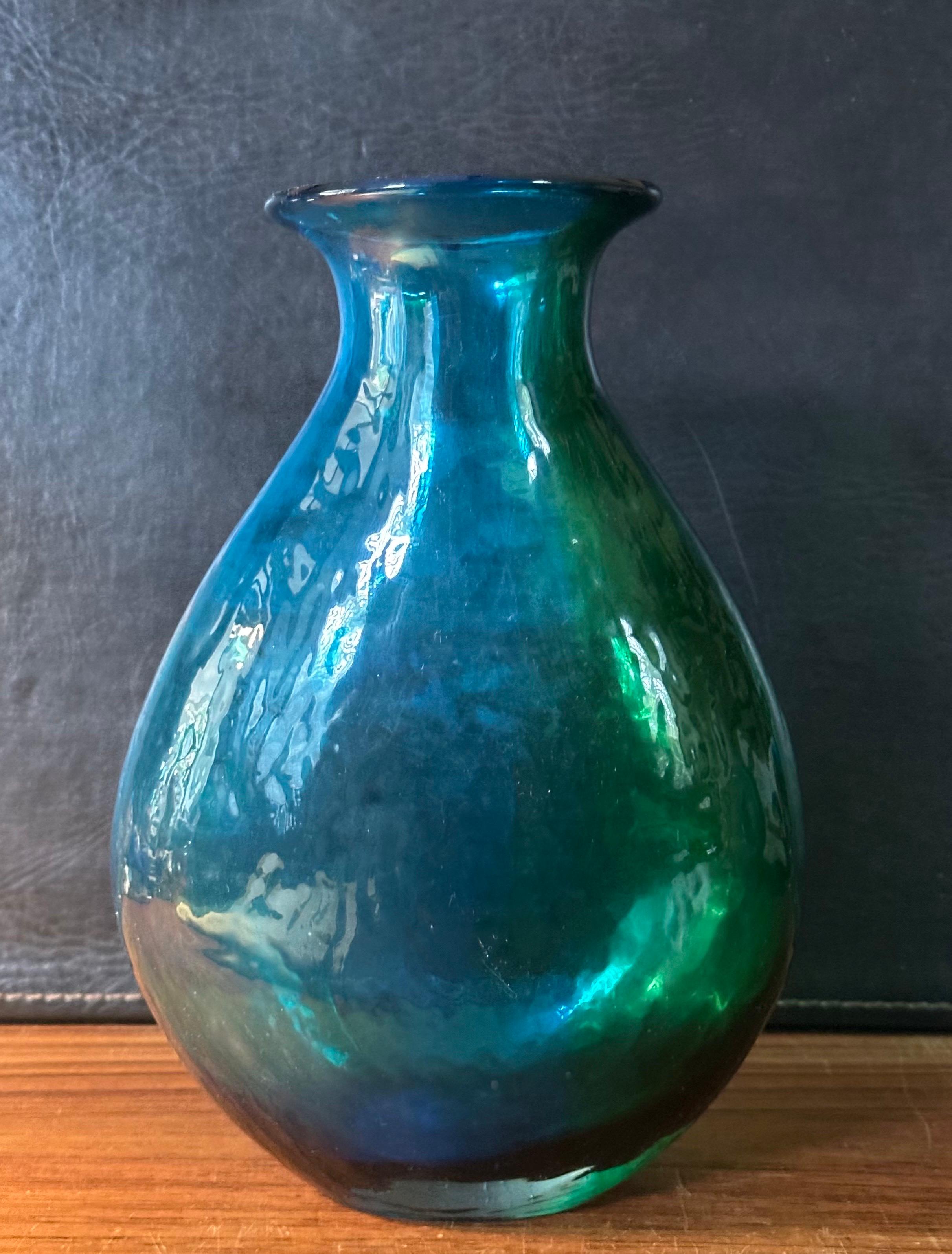 Swedish MCM Art Glass Vase