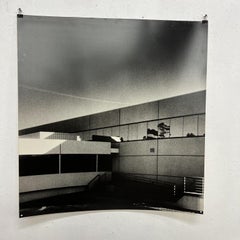 MCM Art Old Photograph #5 Black & White Modern Building Rail