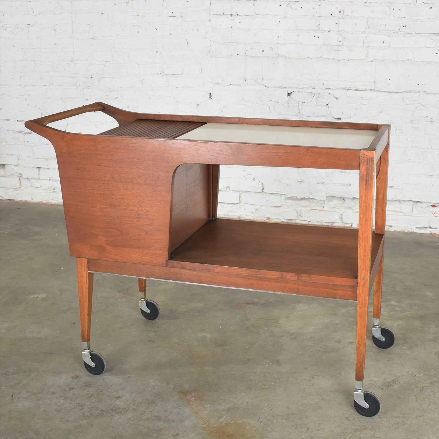 mcm bar cart