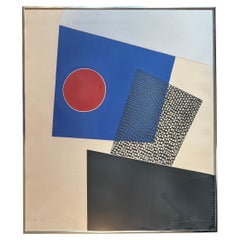 Prova d'artista MCM Litografia astratta all'acquatinta di Jacqueline Debutler