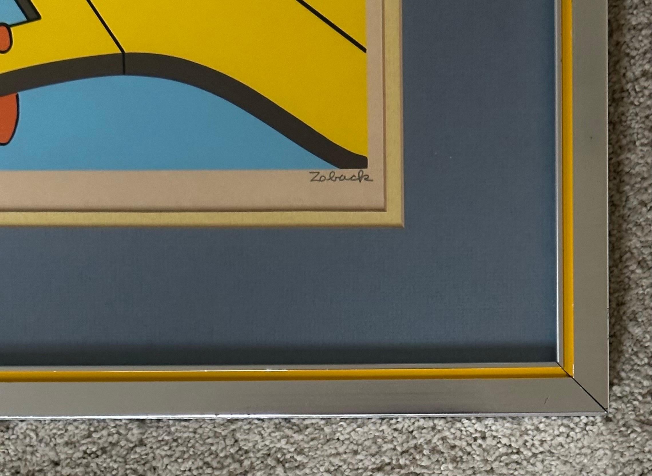 MCM Artist's Proof Surreale Abstrakte Lithographie von Sonny Zoback im Angebot 6