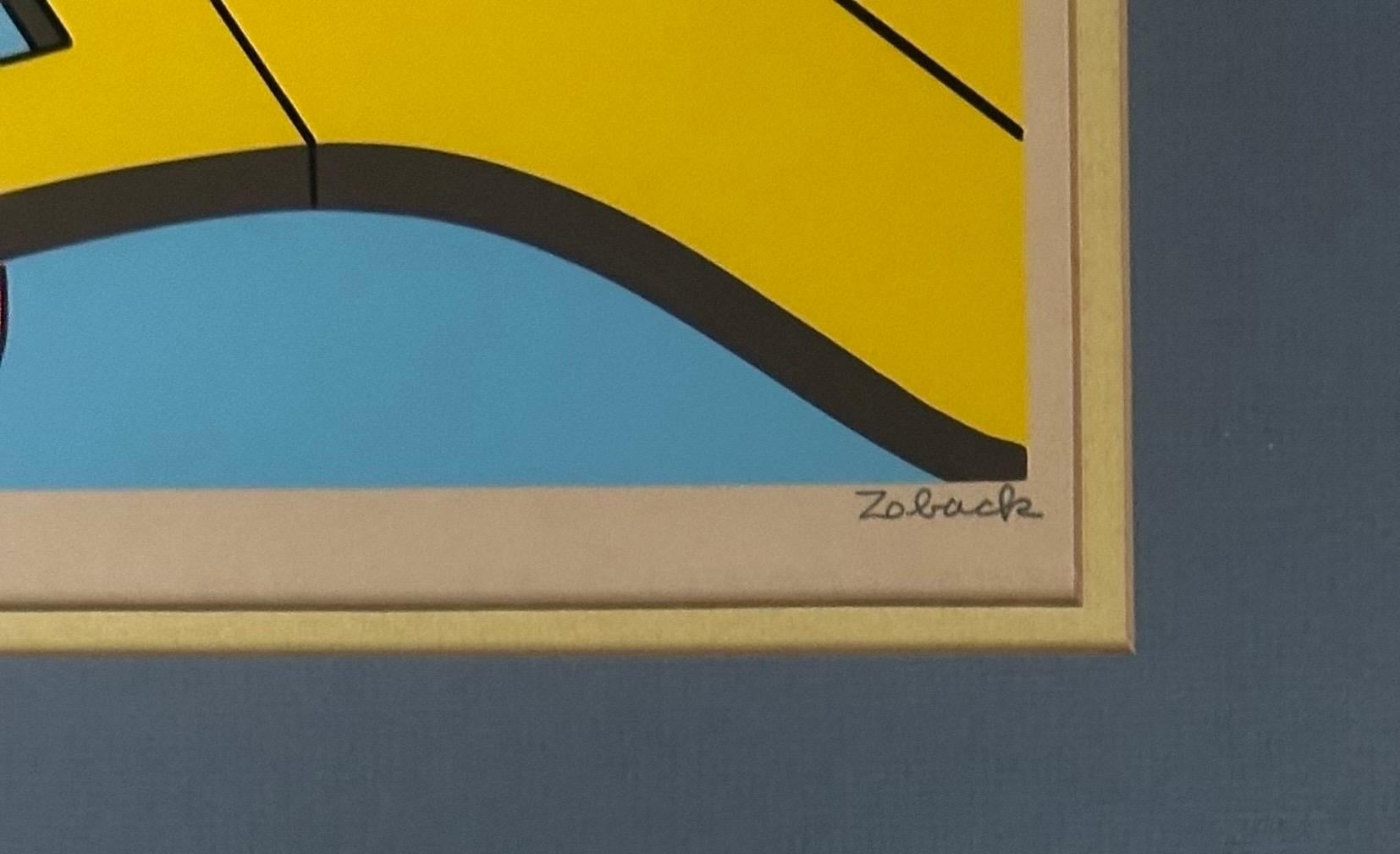 MCM Artist's Proof Surreale Abstrakte Lithographie von Sonny Zoback im Angebot 7