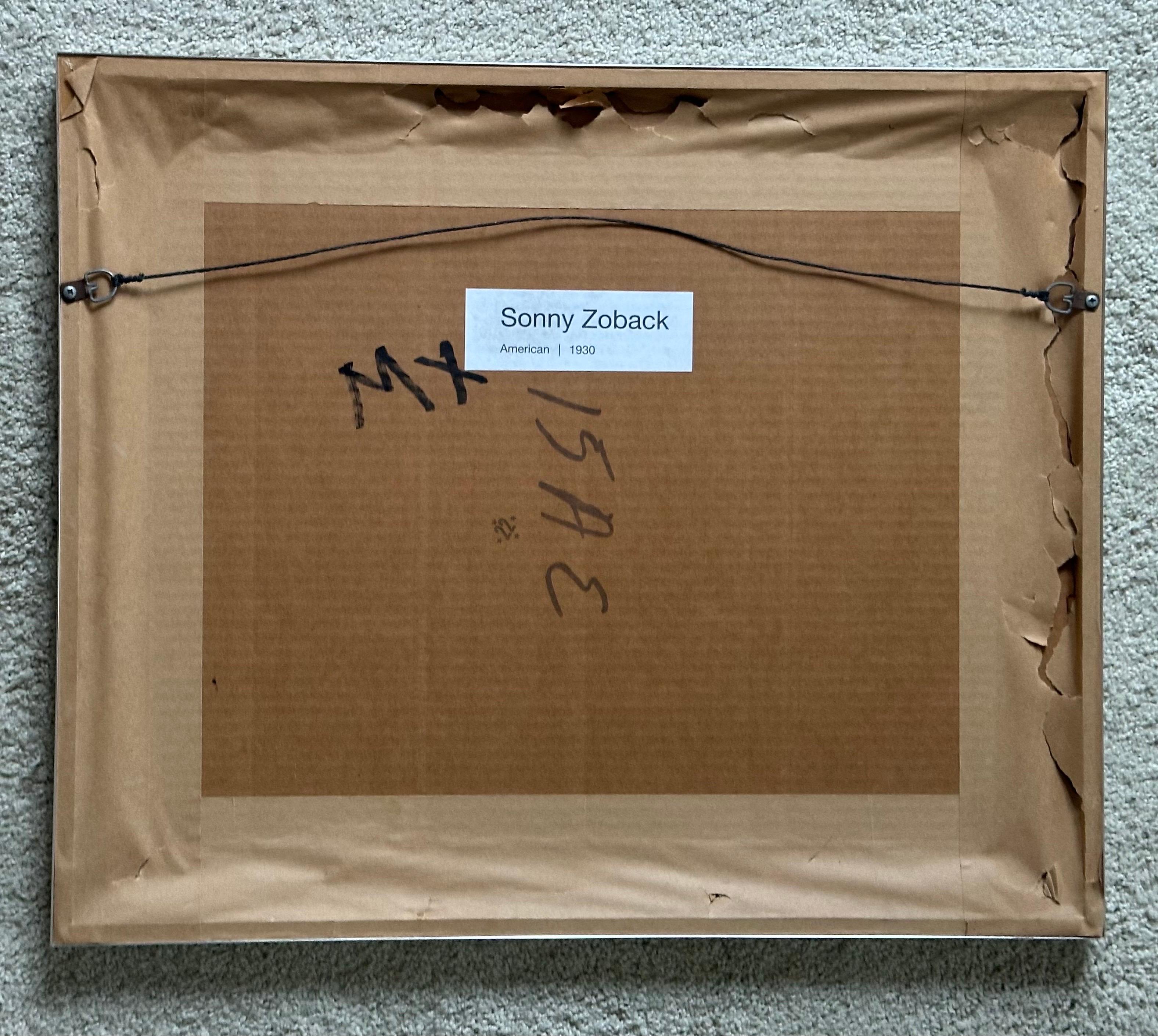 MCM Artist's Proof Surreale Abstrakte Lithographie von Sonny Zoback im Angebot 9