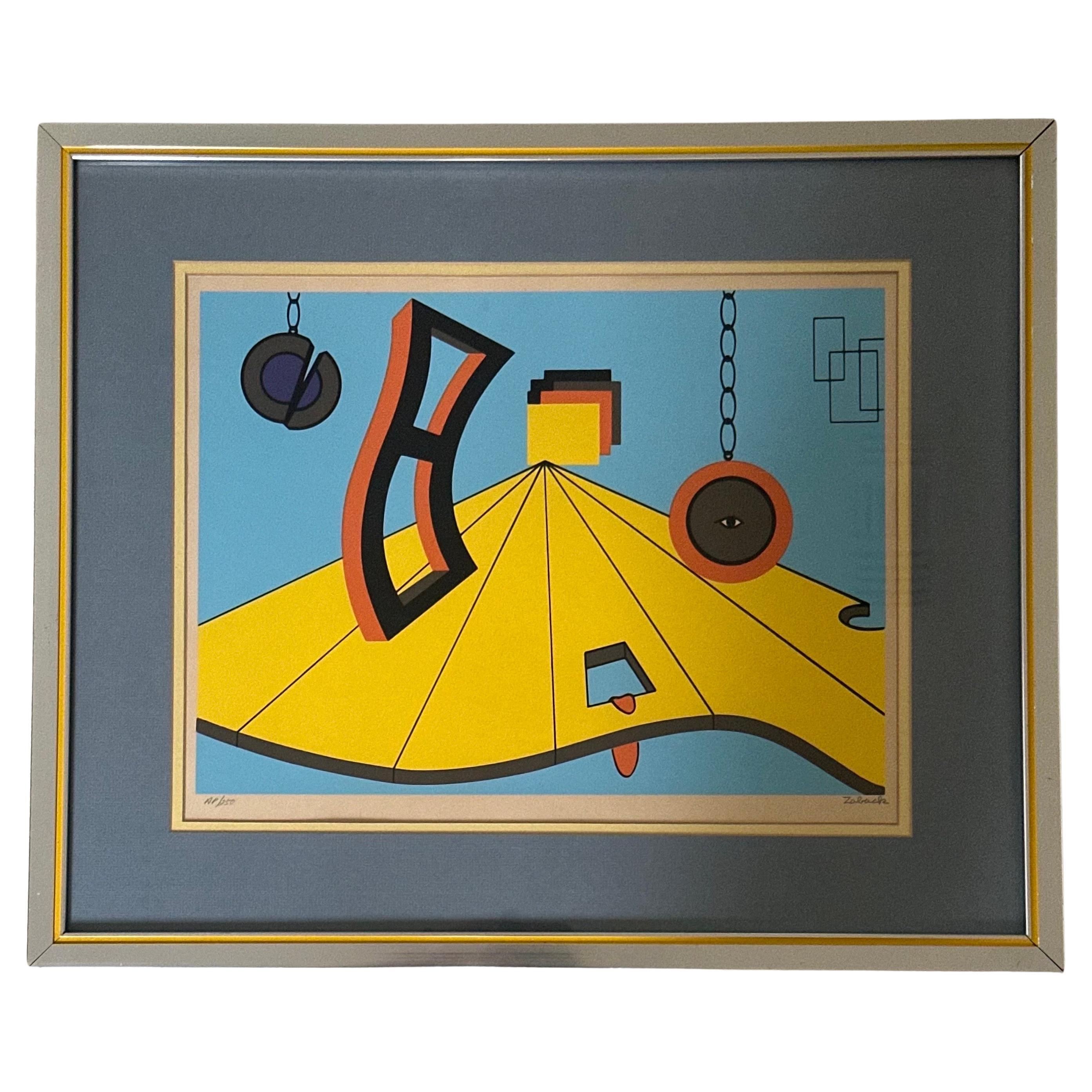 MCM Artist's Proof Surreale Abstrakte Lithographie von Sonny Zoback im Angebot 10