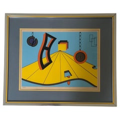 MCM Artist's Proof Surreal Abstract Lithograph by Sonny Zoback