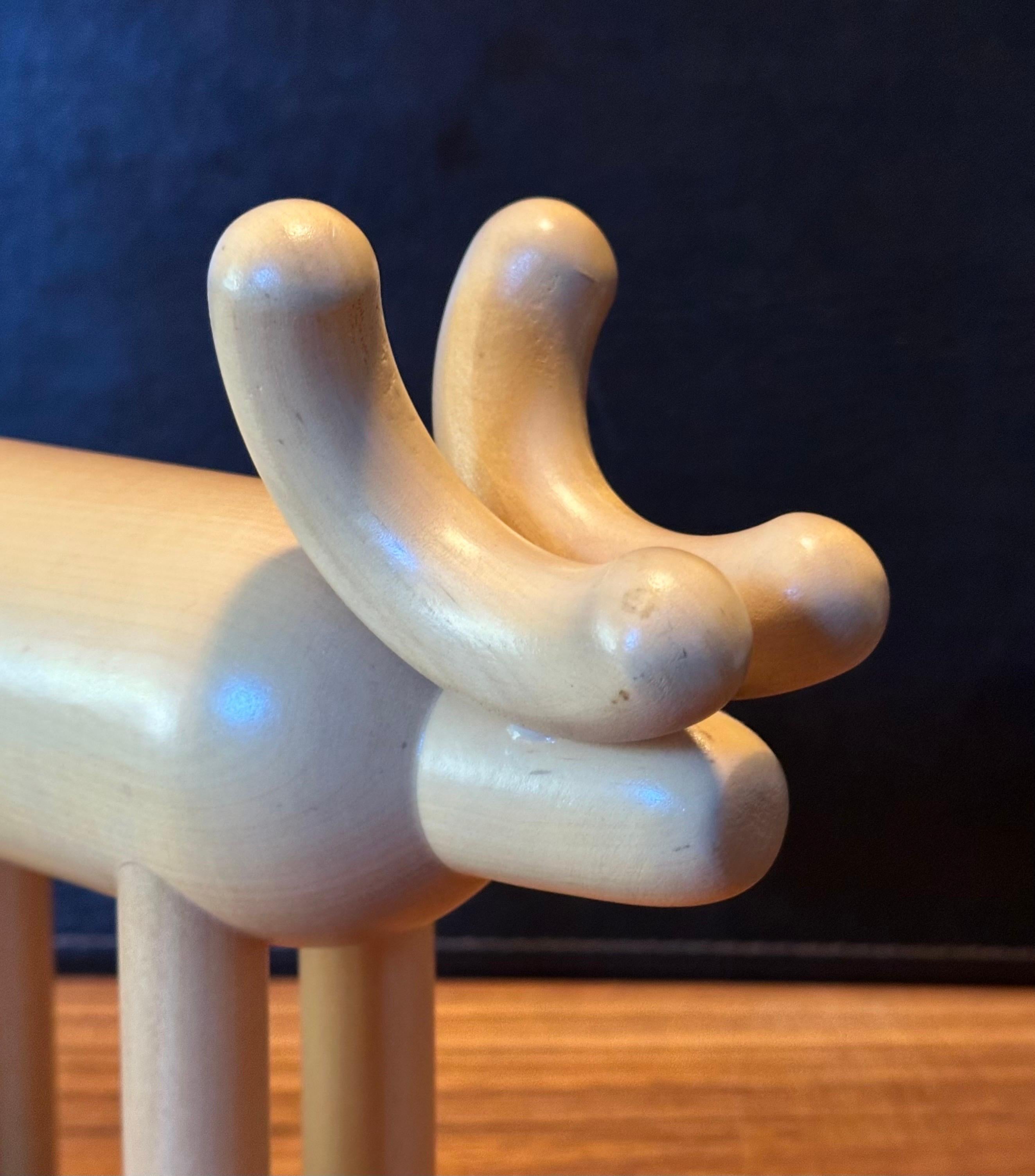 Escultura de madera de fresno MCM Alce / reno de Kaija Aarikka en venta 5