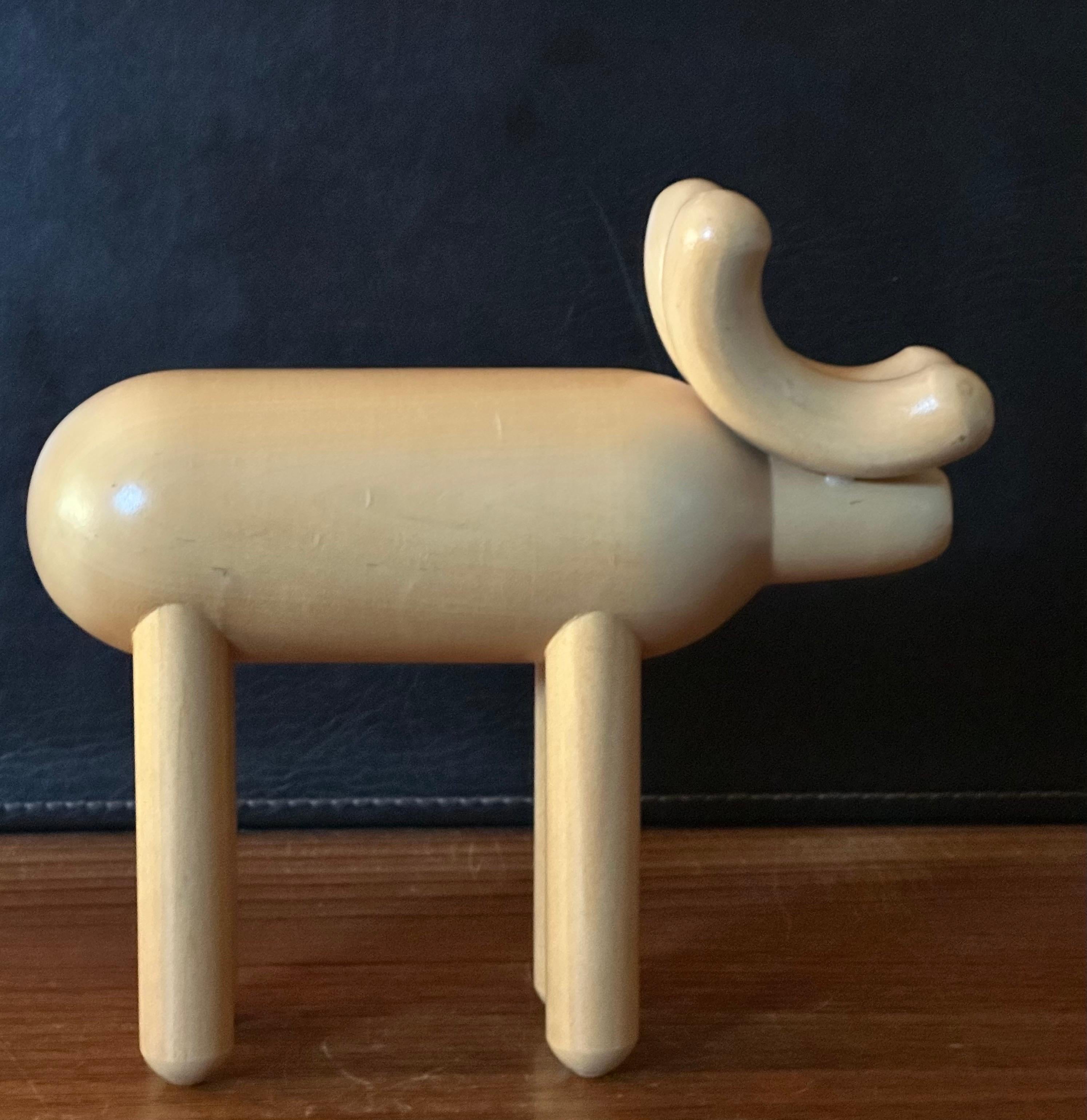 Escultura de madera de fresno MCM Alce / reno de Kaija Aarikka en Bueno estado para la venta en San Diego, CA