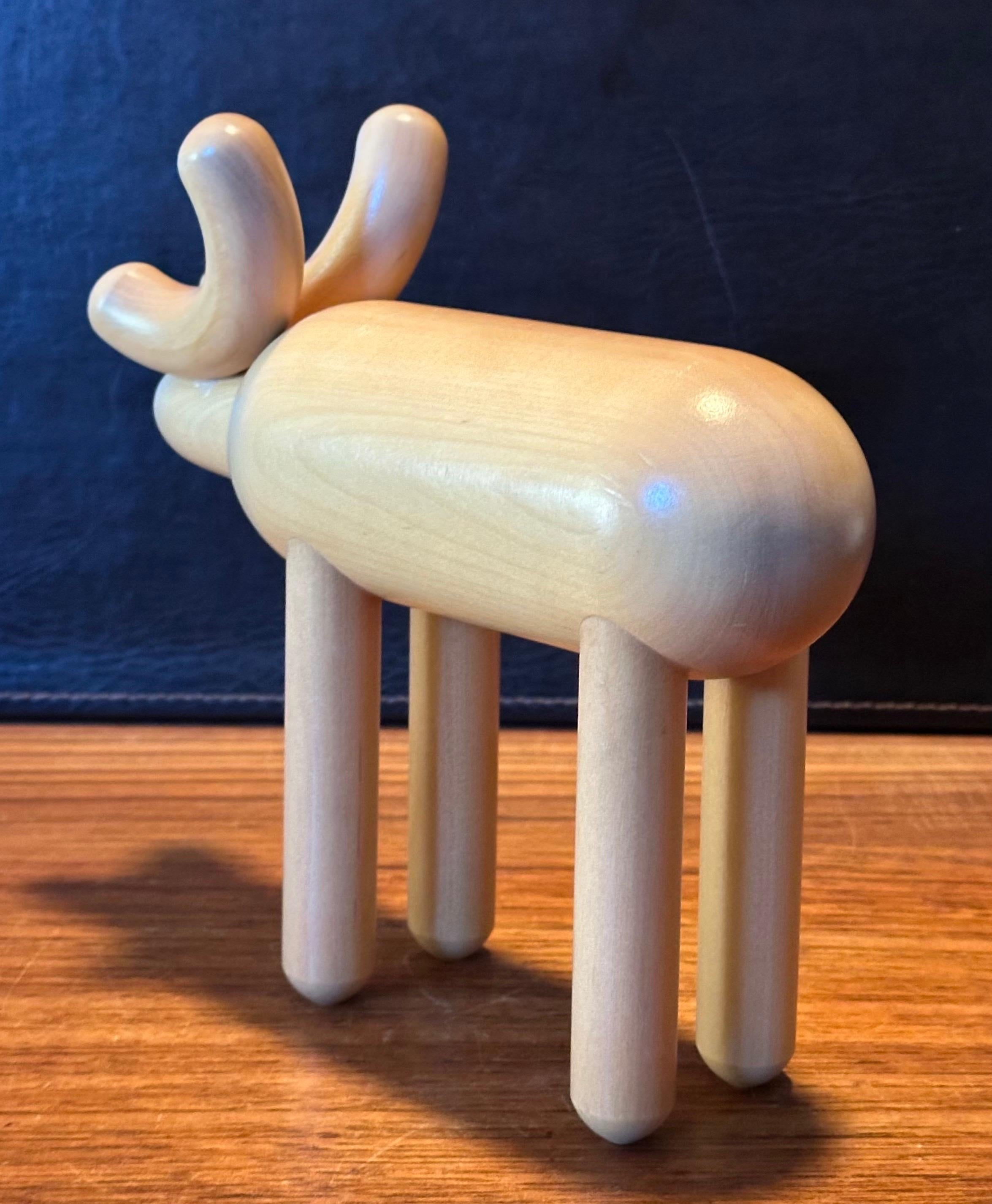 Escultura de madera de fresno MCM Alce / reno de Kaija Aarikka en venta 2