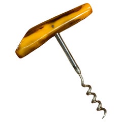 MCM Bakelite & Stainless Steel Wine Corkscrew / Barware