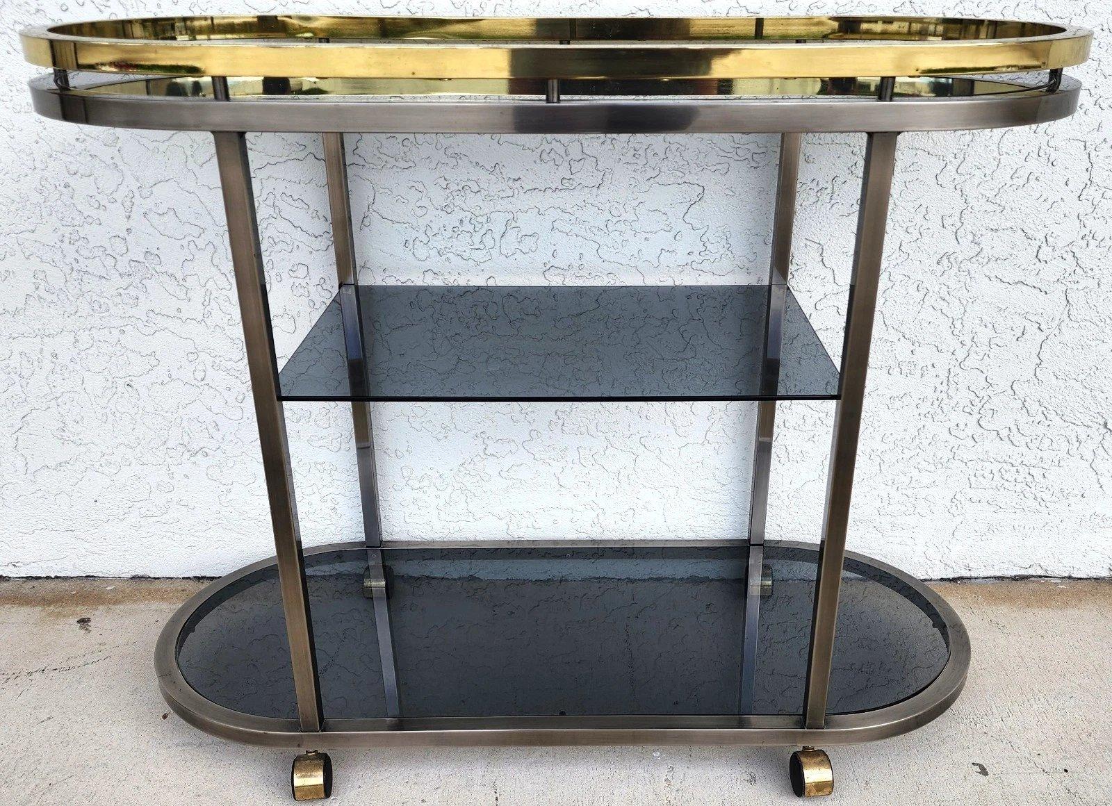 MCM Bar Cart Rolling von Design Institute of America DIAS (Moderne der Mitte des Jahrhunderts) im Angebot