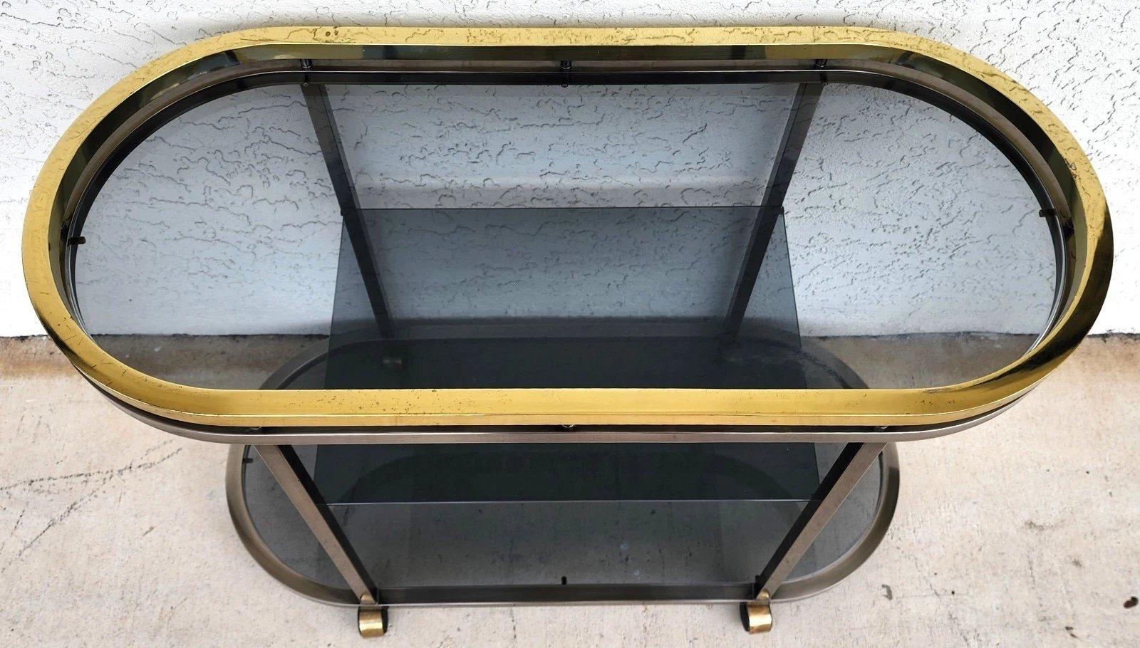 MCM Bar Cart Rolling von Design Institute of America DIAS im Zustand „Gut“ im Angebot in Lake Worth, FL