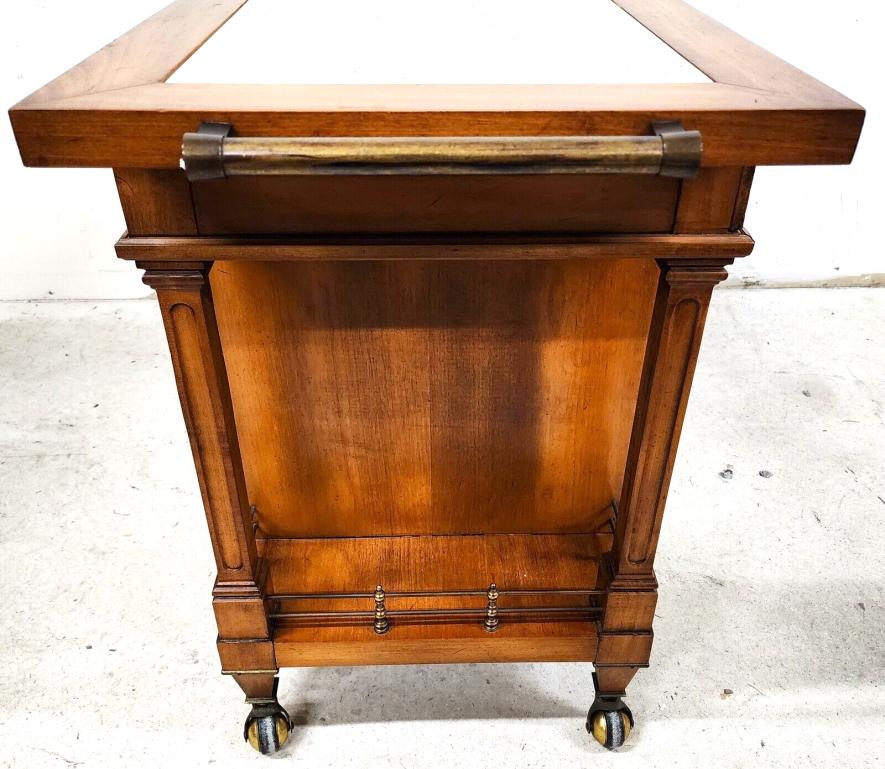 Dry Bar Sideboard Serving Cart Rolling Contempora by J L METZ 4