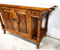 Dry Bar Sideboard Serving Cart Rolling Contempora by J L METZ