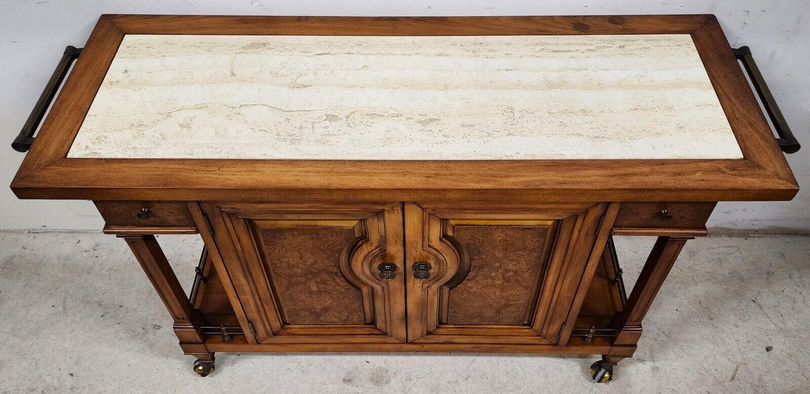 Mid-Century Modern Dry Bar Sideboard Serving Cart Rolling Contempora by J L METZ
