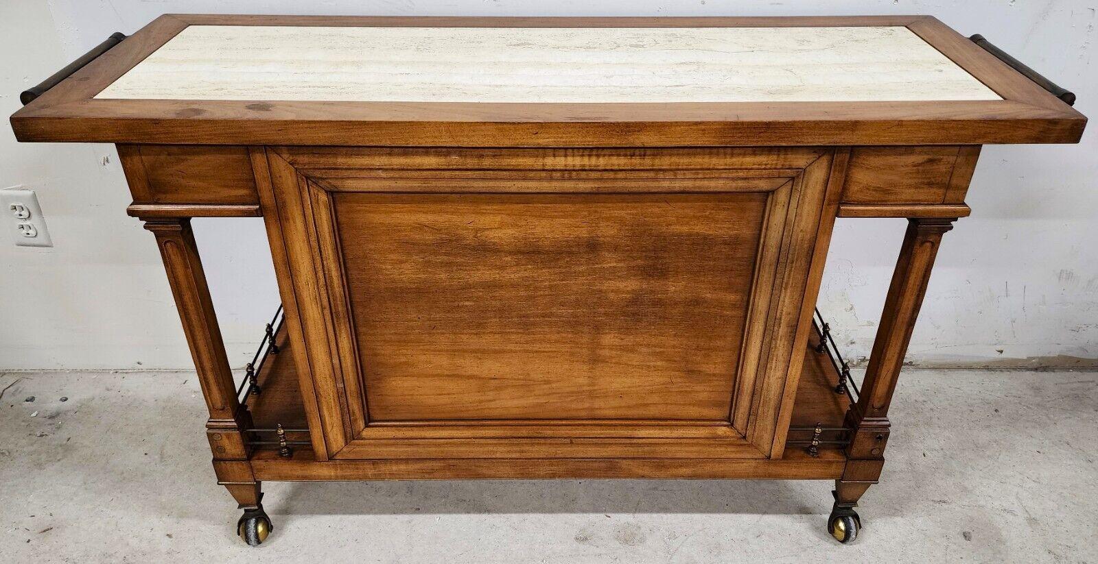 Dry Bar Sideboard Serving Cart Rolling Contempora by J L METZ 2