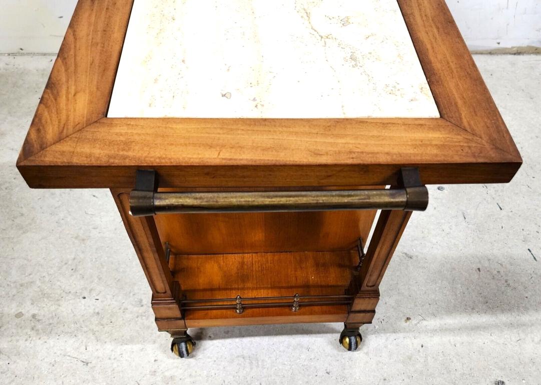 Dry Bar Sideboard Serving Cart Rolling Contempora by J L METZ 3