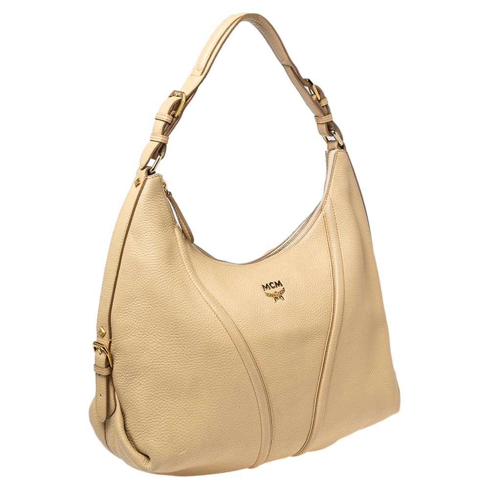 mcm beige tasche