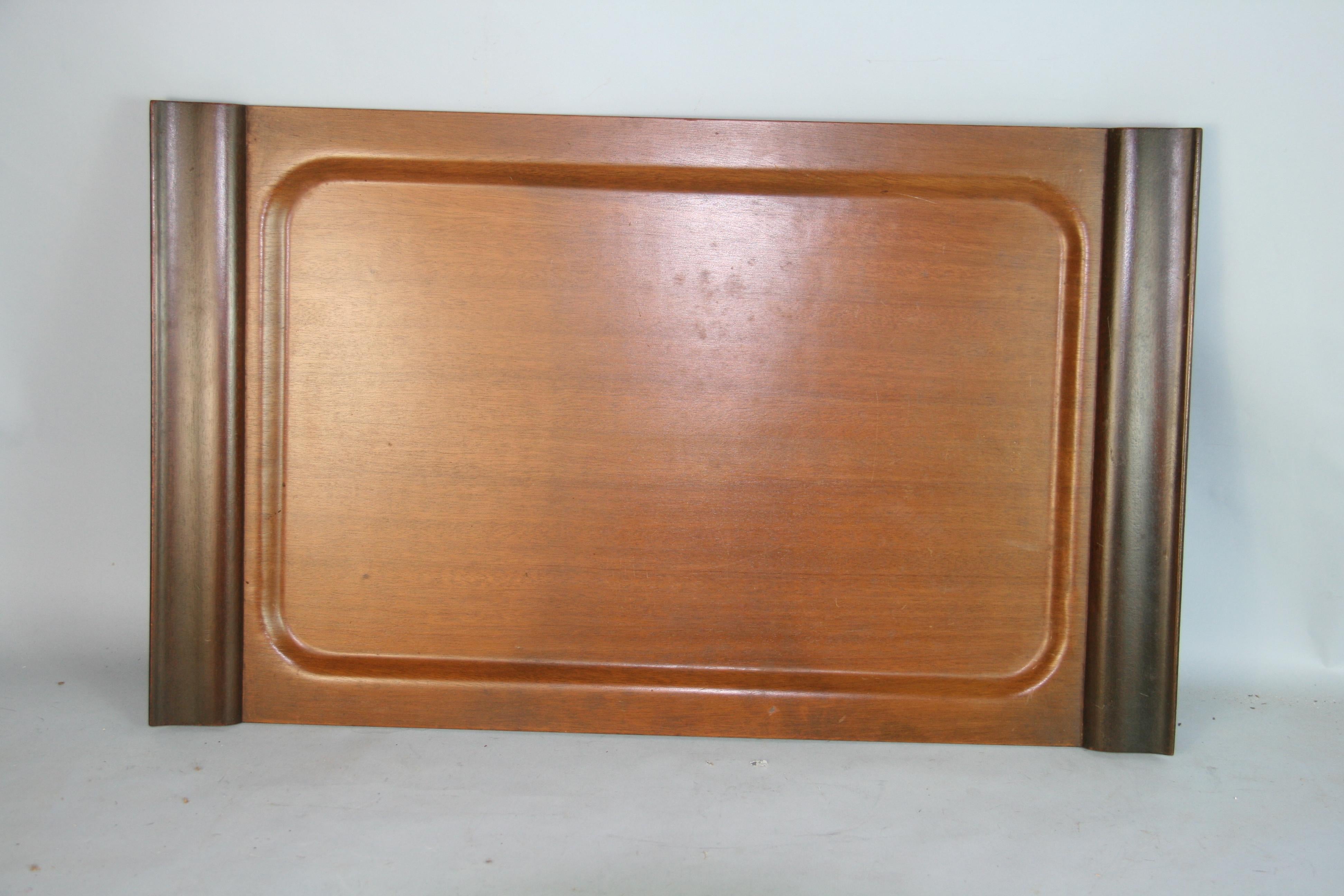Hardwood MCM Bent Plywood and Solid Wood Large Serving Tray  For Sale