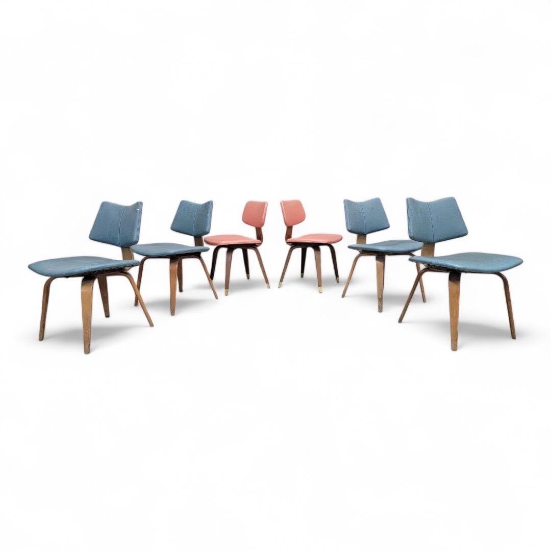 Sconosciuto Sedie da pranzo in legno curvato MCM di Bruno Weil per Thonet - Set di 6 in vendita