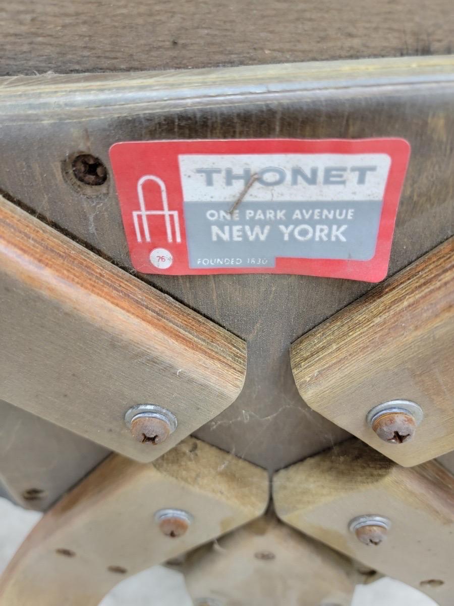 Sedie da pranzo in legno curvato MCM di Bruno Weil per Thonet - Set di 6 In condizioni buone in vendita a Chicago, IL