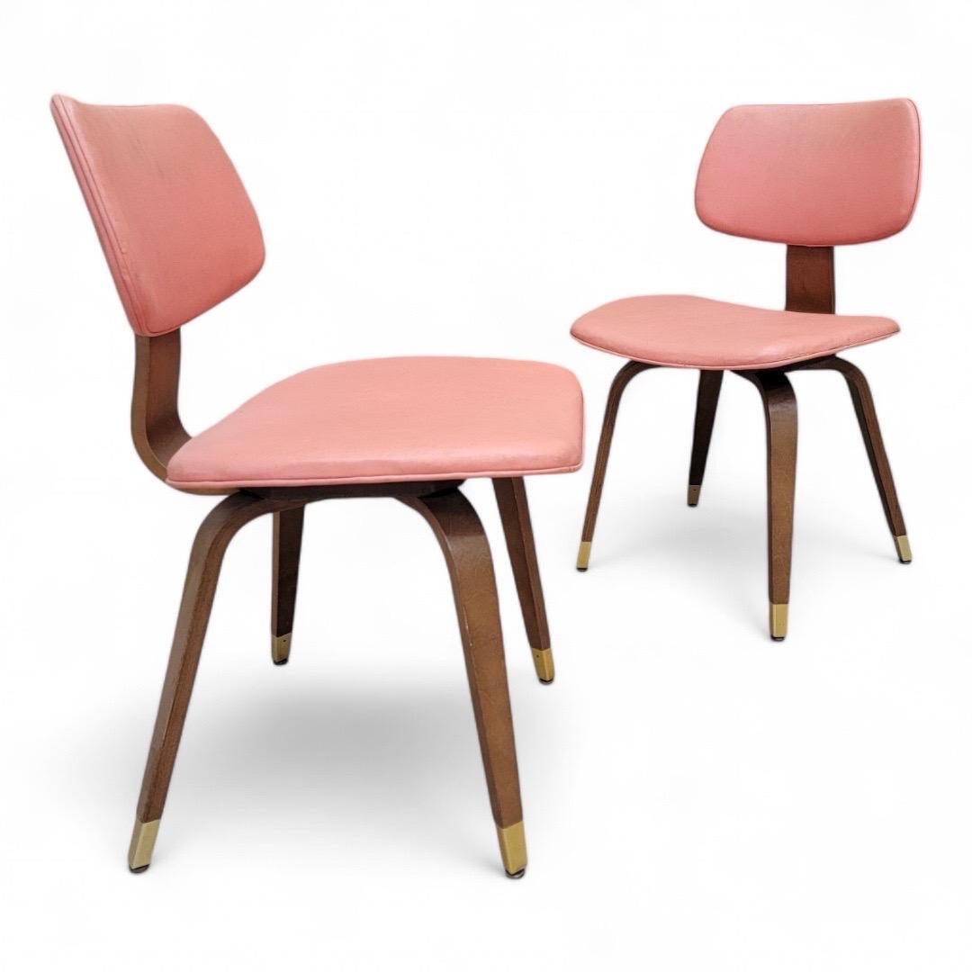 Legno curvato Sedie da pranzo in legno curvato MCM di Bruno Weil per Thonet - Set di 6 in vendita