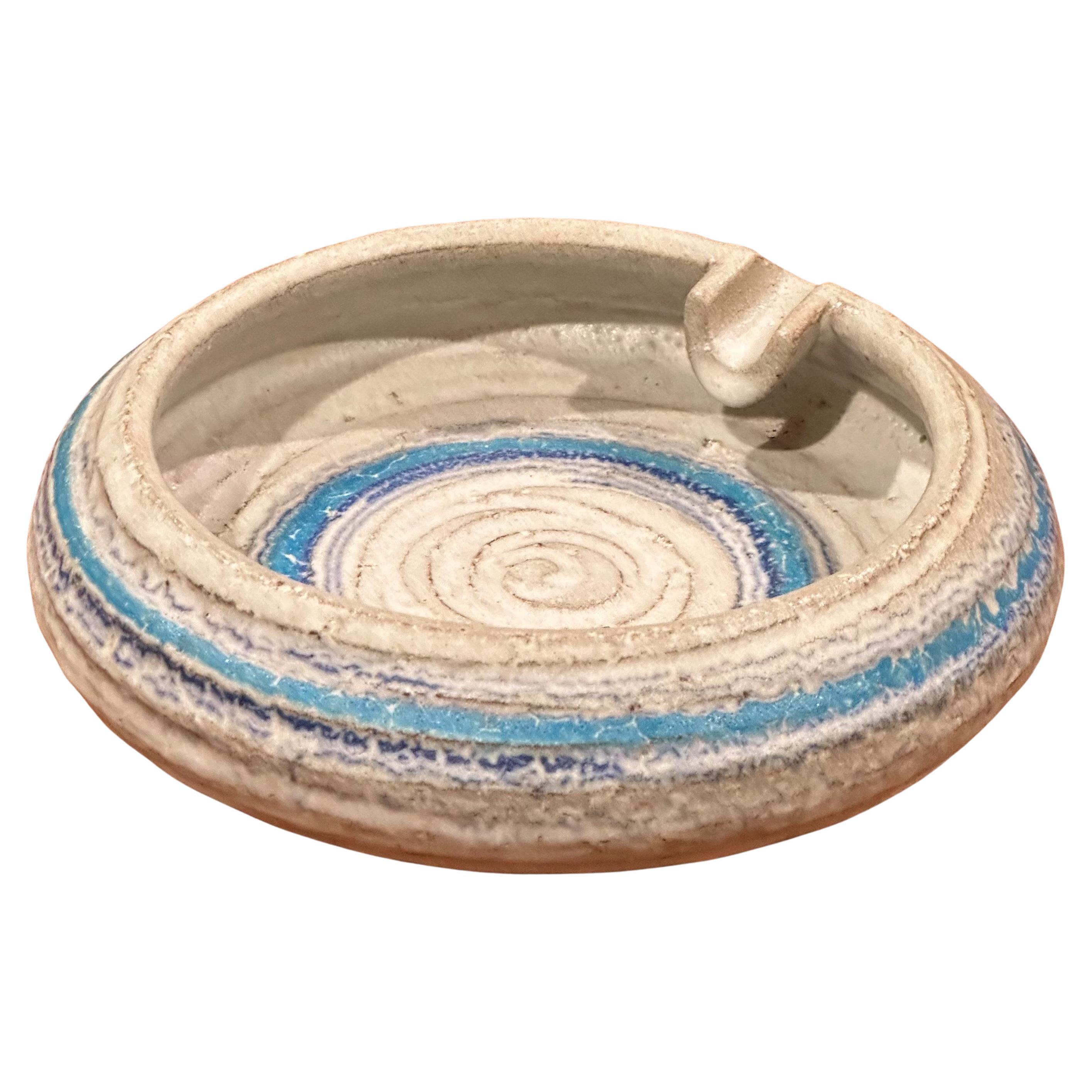 MCM Bitossi Stoneware Ashtray by Rosenthal Netter For Sale
