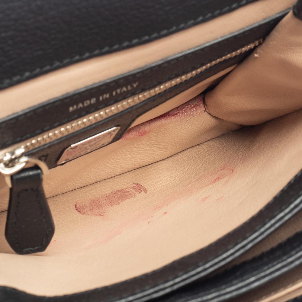 MCM Mona Crossbody-Tasche aus schwarzem Leder 7