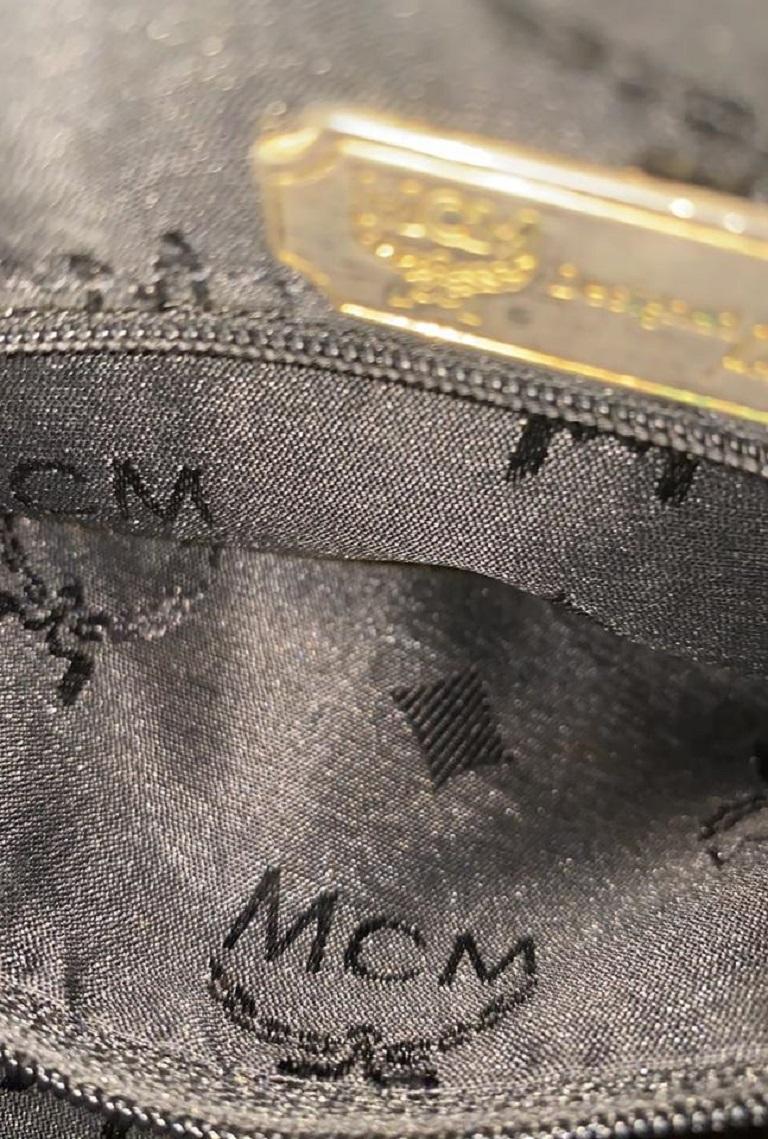 MCM Black Leather Shoulder Bag 2MCM1015  1