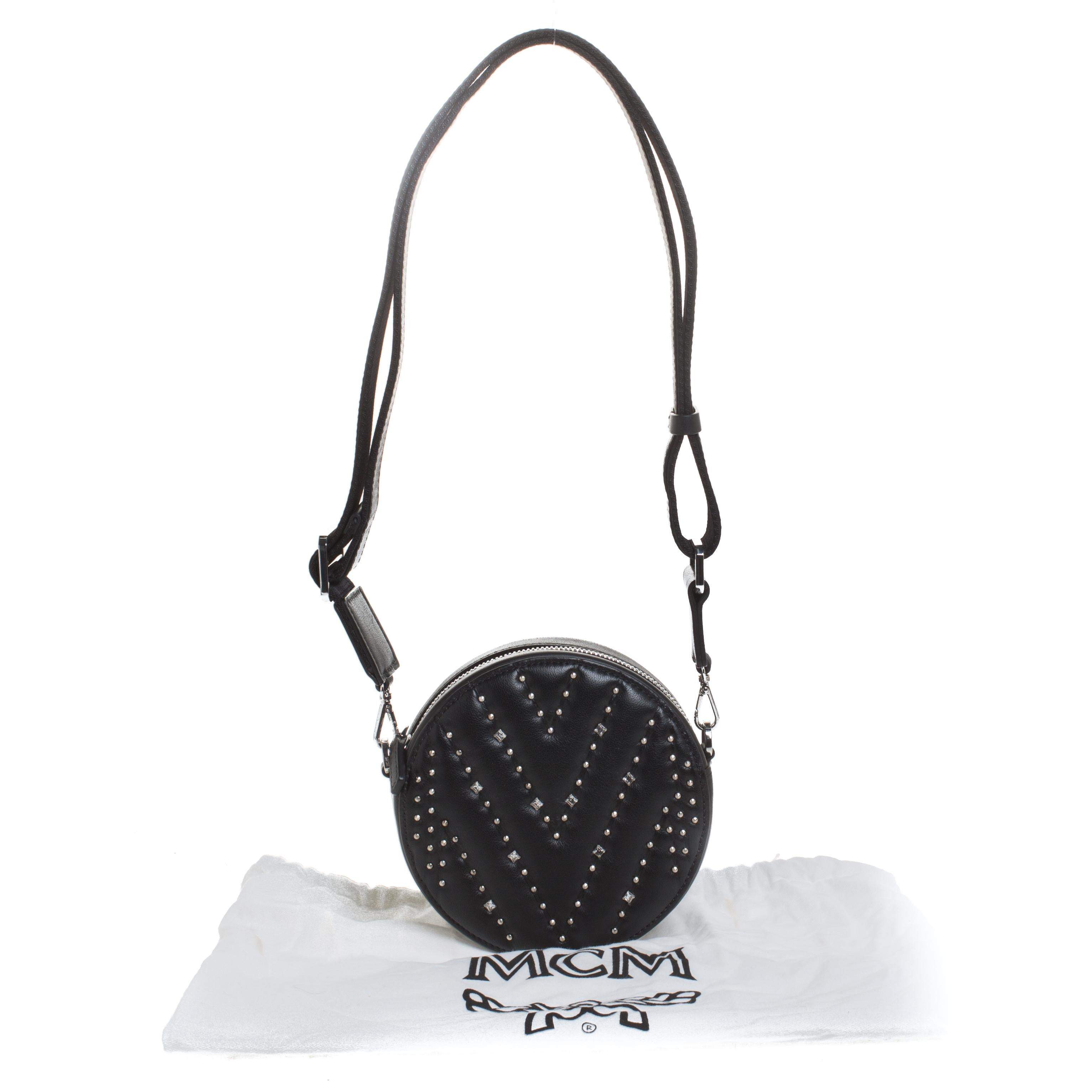 mcm blue shoulder bolsa