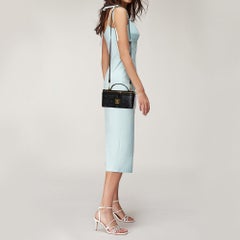 MCM Black Leather Visetos Rockstar Vanity Case