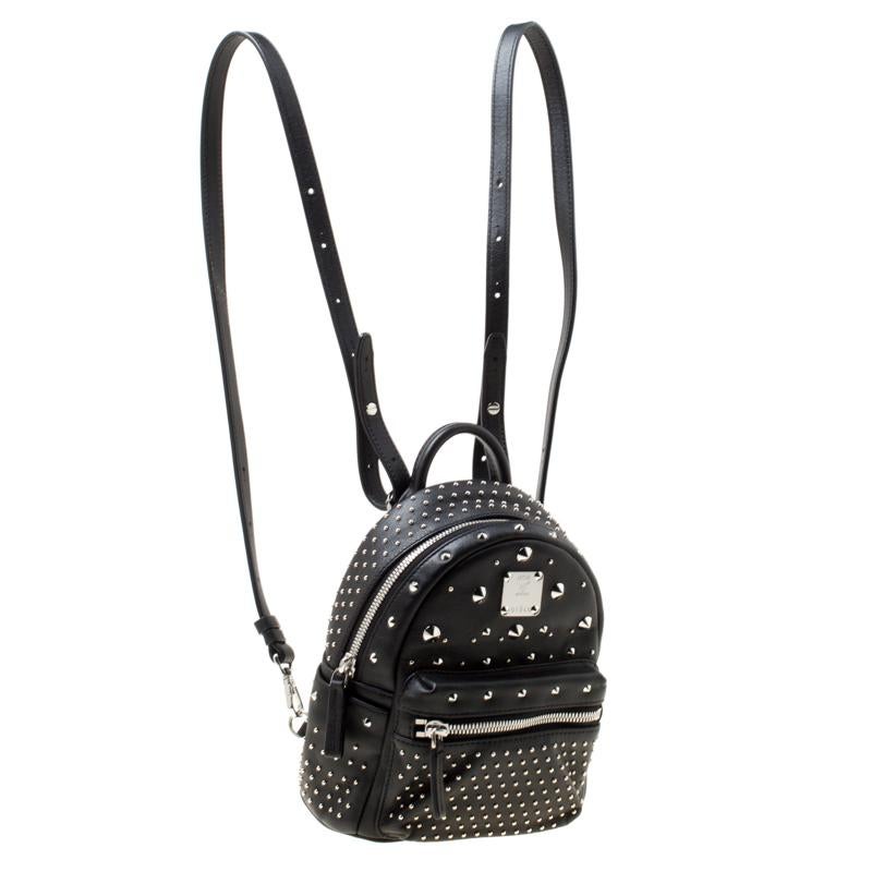 mcm x mini backpack black