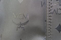 MCM Black Monogram Visetos Shopper Tote Bag 1MCM106