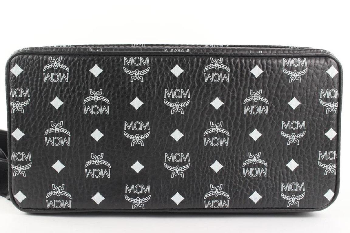 MCM Black Monogram Visetos Wizpark Medium Stark Backpack Stereo 862878 3