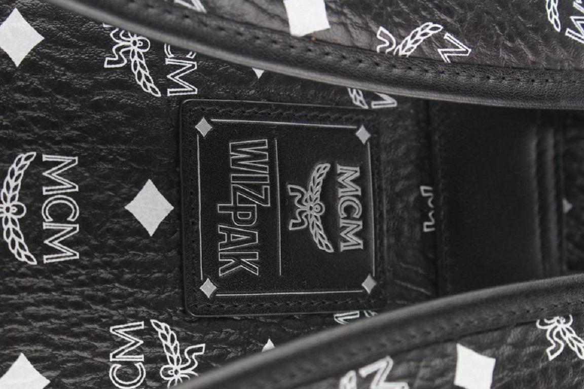 MCM Black Monogram Visetos Wizpark Medium Stark Backpack Stereo 862878 2