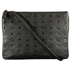 MCM Schwarz MYZ9SKM42BK001 Monogram-Leder-Umhängetaschen