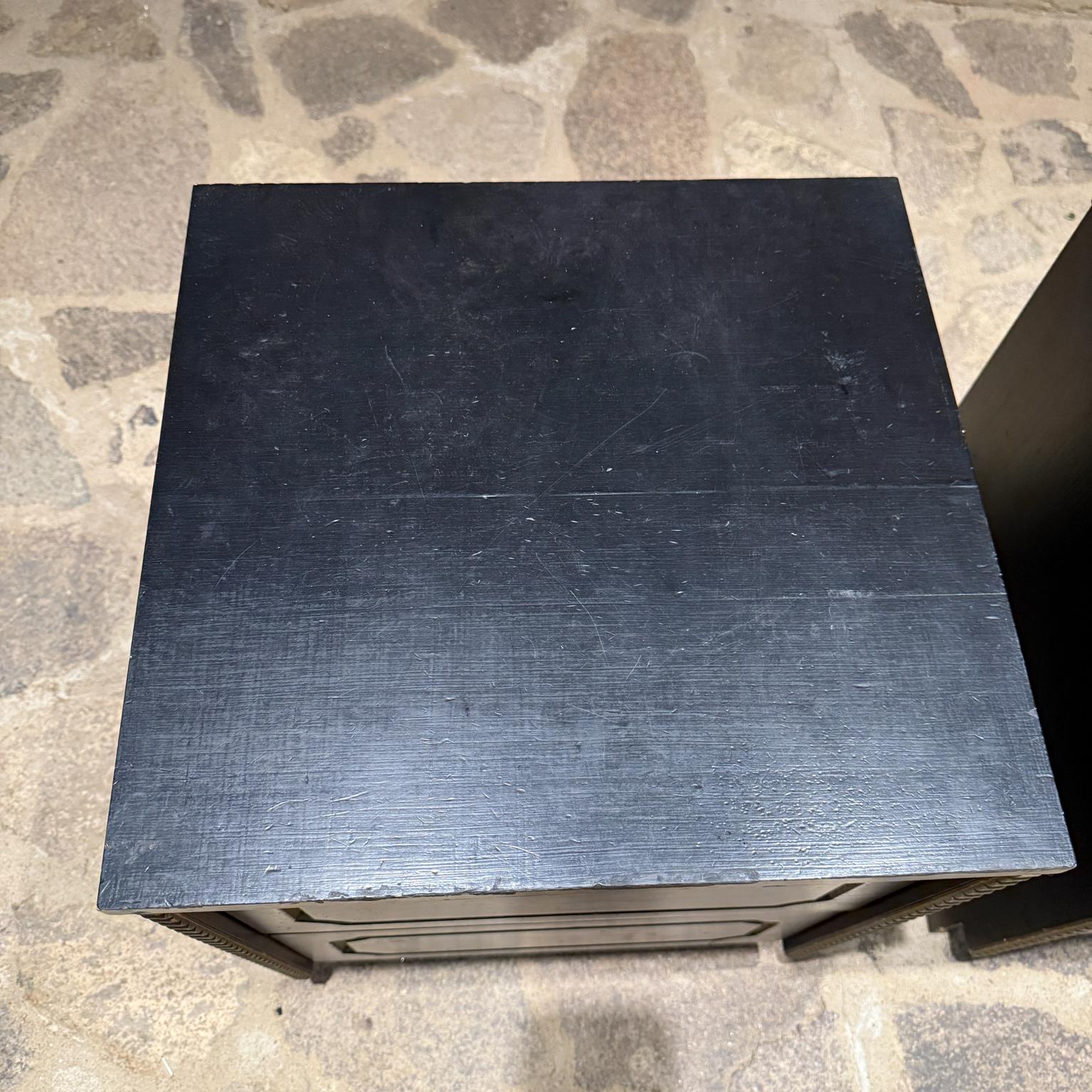 MCM Black Nightstands Styled After Dorothy Draper For Sale 2